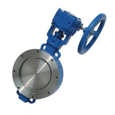 China Sewage A216 WCB Manual 150LB Butterfly Valve Eccentric Triple Metal Seat 10 Inch 24