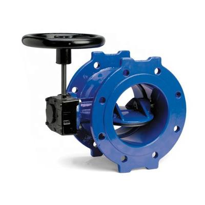 China QT450 GGG40 GGG50 DN400 Water Flange Type EPDM Seat Butterfly Valve With Gearbox for sale