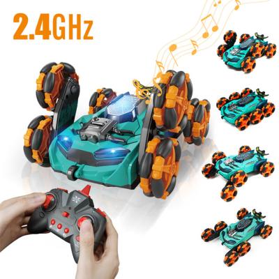 China Remote control stunt car Qilong water jet deformation cars rc drift stunt car toy rc rolling car for adults with high speed for sale