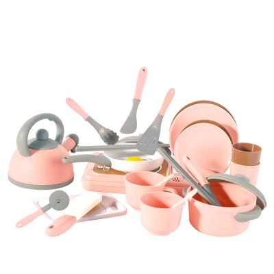 China Cooking Play Toys Qilong Kids Cooking Set Toy Cooking Pretend Play Girl Cooking Play Kitchen Set Children Cooking Set Toys Pretend For Kids for sale