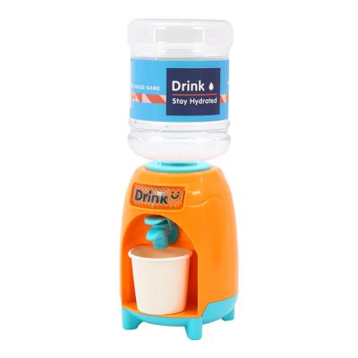 China Qilong Plastic Water Dispenser Toy Pretend Play Kids To Play Kitchen Toys To Place Mini Drinks Dispenser Machine Toy Drinking Set for sale