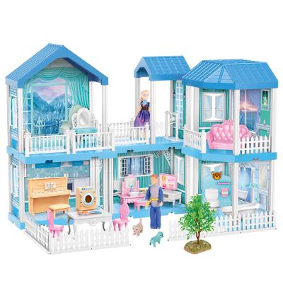 China Princess Casa De Munecas Toy Qilong Delicate Cute Cartoon Toy Doll Bedroom Furniture Set For Child for sale