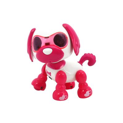 China Toy Qilong Mini Electric Musical Emotion Puppy Robot Dog Recorders Funny Educational Smart Recording Talking Toys for sale