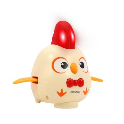 China Qilong Toys Children Electric Chicken Toys Pet Plastic Electric Play The Other Toy Animal With Music And Light 15*12*14CM for sale