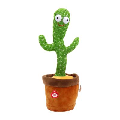 China Qilong dancing cactus toy bailarin singing game plush cactus electric talking dancing musical dance plays recording juguete 11.5*11.5*31CM for sale