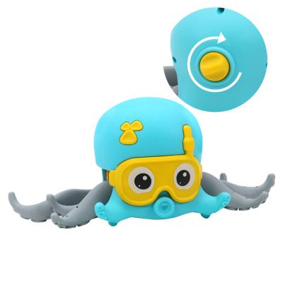 China Qilong Cute Octopus Cogs Octopus Cartoon Bath Toys Bath Walk Kid Splashing Bath Baby Toys 22*10*10CM for sale