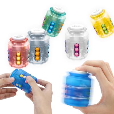 China Mini Qilong Relaxing Magic Bean Finger Bean Cube Toy Spinning Magic Cubes Spinning Bean Magic Cube for sale