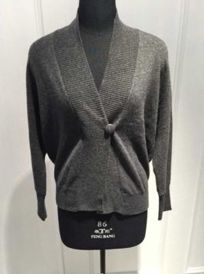 China Perfect Handfeel Black Cashmere Wrap Sweater With Computer Plain Knitting Crafts for sale