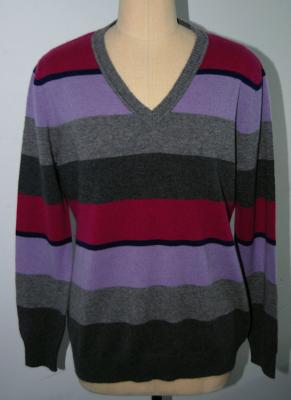 China Classic Style Stripe Men Knit Sweater Pullover OEM / ODM Available for sale