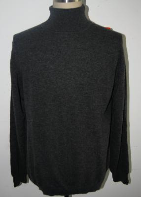 China Long Sleeve Turtleneck Sweater Mens , Black Cashmere Turtleneck Sweater for sale