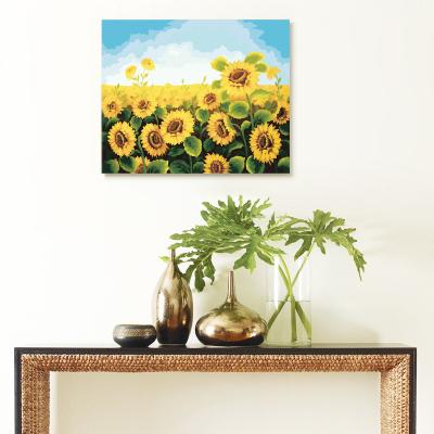 China Paintboy 40*50 G059 Modern Sunflower Painting By Numbers Cotton Canvas Unframed for sale