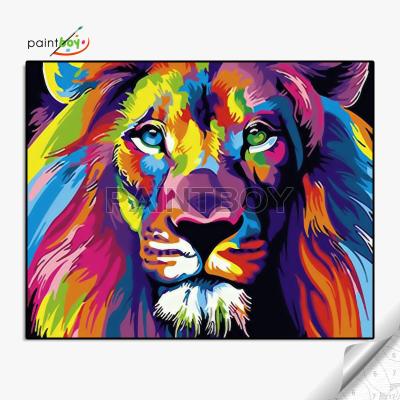 China Abstract tiger and window table picture design home decoration impressionist 40*50 tiger paintings for sale