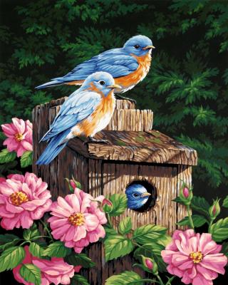 China GZ686- 40*50 Impressionist Birds Picture Design Full Diamond DIY Diamond Painting for sale