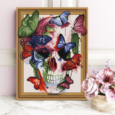 China 40*50 DIY Crystal Impressionist Kit 3D Diamond Painting With Inner Wooden Frame For Art Decoration for sale