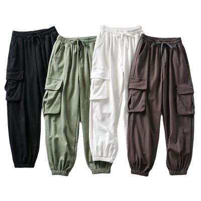 China Breathable Custom Printed Plain Black Cargo Pants High Quality French Terry Joggers Sports Tracksuit Women for sale