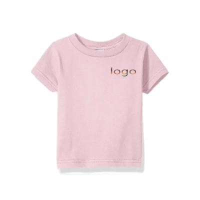 China Wholesale custom breathable fashion kids clothing summer girl plain cheap t-shirt with print costom logo for sale