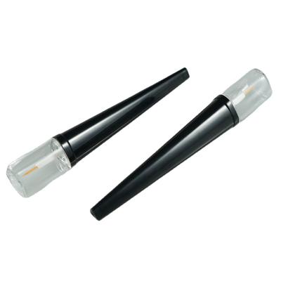 China Free Sample Black 7ml Cosmetic Triangular Eyeliner Tube Custom Logo Lip Gloss Tube For Cosmetic for sale