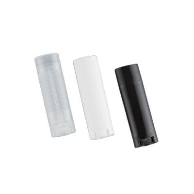 China 5g DIY Lipstick Lip Balm Lip Gloss Cosmetic Empty Refillable Plastic Holder Oval Deodorant Containers for sale