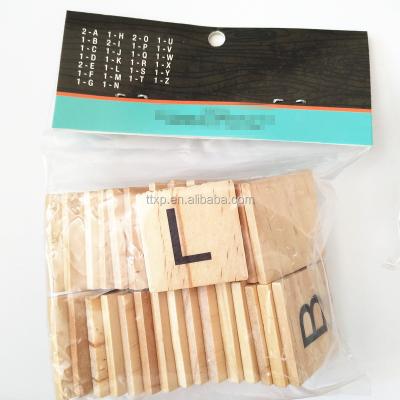 China NEW Europe Scratch Letters - Wooden Pieces - Great for Crafts, Pendants, Spelling for sale