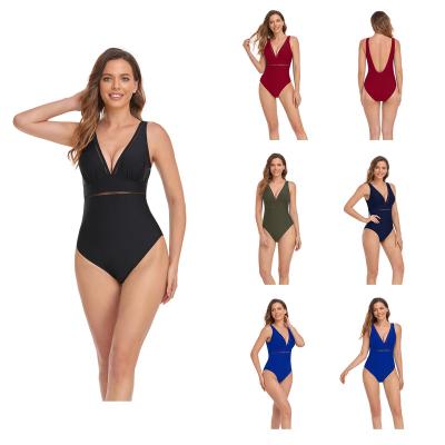 China QUICK DRY 2023 European and American sexy one-piece bikini cross-border  belly-covering slimming beach spa swimsuit for women for sale