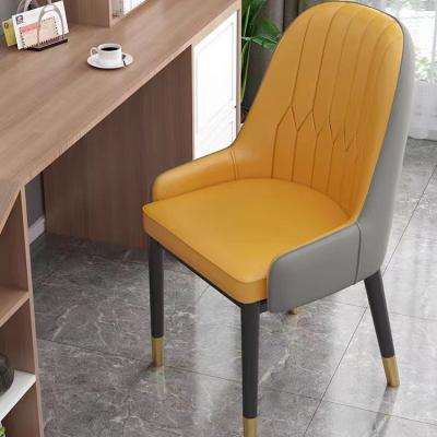 China Modern back leisure dining chair coffee Hotel Nordic chair simple family thickened living room metal chairs for sale