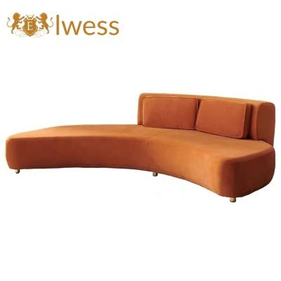 China Light luxury special-shaped fabric sofa Nordic Hotel lobby reception room leisure arc decoration fashion sofa for sale