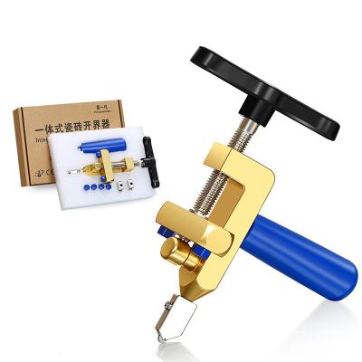 China Easy Tool Kit Diy Home Operation Glass Cutter Kit 2 Blades and 4 Guards Tile Cutter DIY Tool Glass Cutter for sale