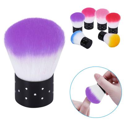 China Beauty Paint Tools Cheap Multicolor Mushroom Shape Soft Hair Dust Cleaning Removal Nail Sweep Large Nail Dust Remover for sale