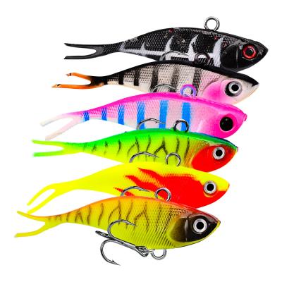 China Vivid Fish Action Swimming OEM Lure Jig 9g 6.8cm Leading Bait Hook Top Quality Fake Fishing Lures Soft Bait for sale