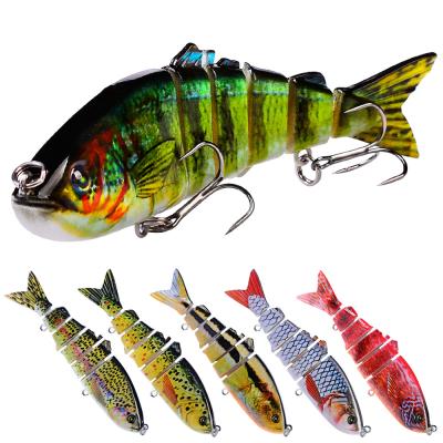 China 120mm Jointed Lure Realistic Sinking Vivid Fish Action Artificial Bait Multi Segment Swimbait Swimming Joint for sale