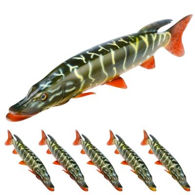 China Vivid Fish 30CM Large Action 212G Deep Sea Pike Bait Big Game Fishing Tackle Swimming Lures for sale