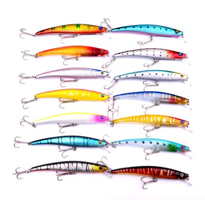 China New Product High Quality Vivid Fish Action Swimming 14 Colors 110mm Hard Plastic Swimming Minnow 11g Fishing Lure Bait for sale