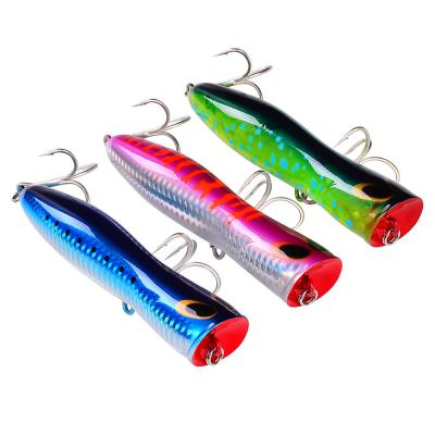 China Vivid Fish Action 5 Colors Big Snap Lures Swimming Bkk Triple Hook 135mm 140mm 150mm OEM Saltwater Fishing Lure 35g for sale