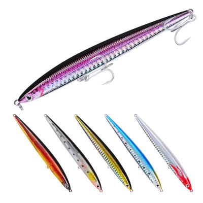 China Vivid Fish Action 8 Color 133mm 29g Top Water Plastic Hard Swimming Pencil Bait Fishing Floating Lure Pencil Lures for sale