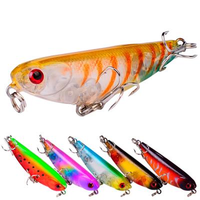 China Custom Vivid Action Fish Action Water 57mm Fishing 45g Pencil Lure Tackle Swimming Top Industries Lures Stick Bait Floating Lure for sale