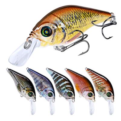 China Vivid Fish Action Crankbait 12g 78mm Swimming Topwater See Bass Fishing Lure Bulk Custom 10 Color Lures Amazon Hot Sale for sale