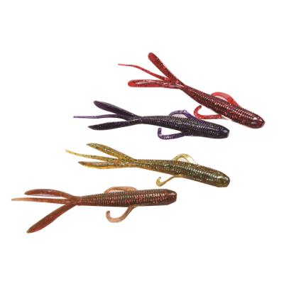 China Swimming Vivid Fish Action Wholesale Price 5 Pcs / 9g 120mm Bag Lure Artificial Gecko Lure Soft Worm Sinking Soft Plastic Fishing Baits Swimbait for sale