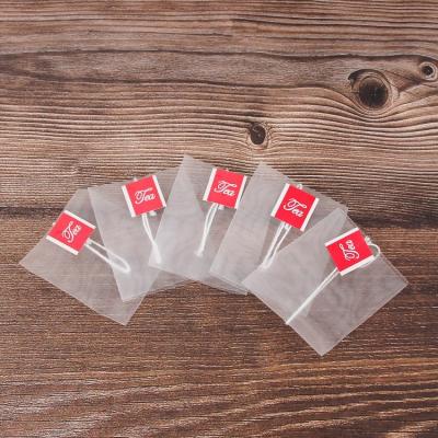 China Tea Fold To Seal Nylon Tea Bag With Logo Food Grade Filter Tea Bag Empty Tea Bag for sale