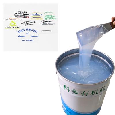 China ISO 35 Shore A Hardness 20KN/M Screen Printing Silicone Ink RoHs for sale