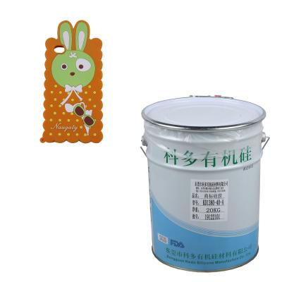 China OEKO Tex Fast Curing Silicone Rubber Ink For Label Printing Molding for sale