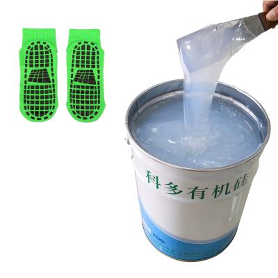 China Two Component Liquid Socks Acid Resistance Silicone For Anti Slip Coating for sale