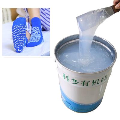 China OEKO Tex 20kg Skin Safe Two Part Silicone Mold For Textile Socks Coating for sale