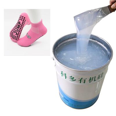 China Fast Curing 20kg RTV Silicone Mould Making Rubber For Antiskid Socks for sale