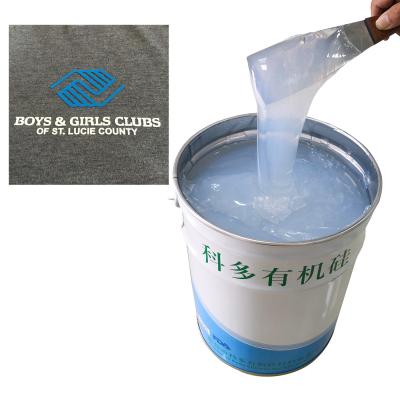 China Round Corner 35 Shore A Hardness Food Grade Liquid Silicone Rubber For Machine Printing for sale