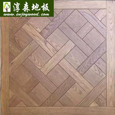 China Traditional Unfinished Rustic European Oak Wood Engineered Versailles Parquet Panel Chantilly Monticello Bordeaux Parquet for sale