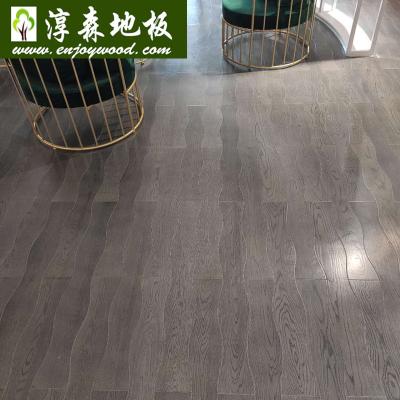 China Modern Curved Design Wood Flooring Corrugated Design Wood Flooring Special Design Wood Flooring for sale