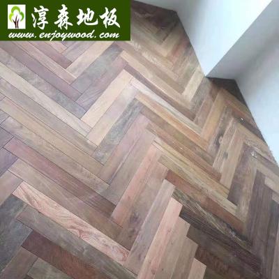 China Modern South American Solid Lapacho Ipe Lapacho Hardwood Herringbone Hardwood Flooring Solid Flooring for sale