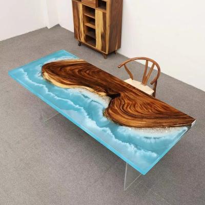 China Convertible Beach Table Sea Sand Table Solid Wood Combine With Resin for sale