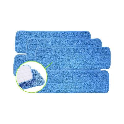 China Sustainable Reusable Wet Dry Microfiber Refill Spray Dust Mop Pads for sale