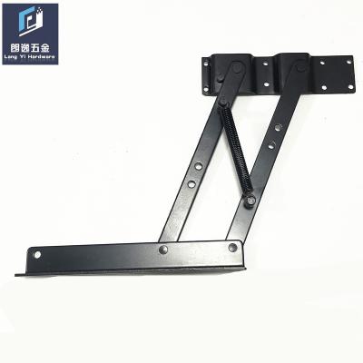 China Modern Coffee Table Hinge With Spring Lift Down The Desk Mechanism Lift Folding Table Hardware For Furniture for sale